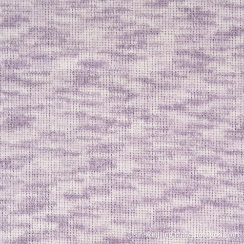Space Dyed Viscose Polyester Rib Fabric Brushed